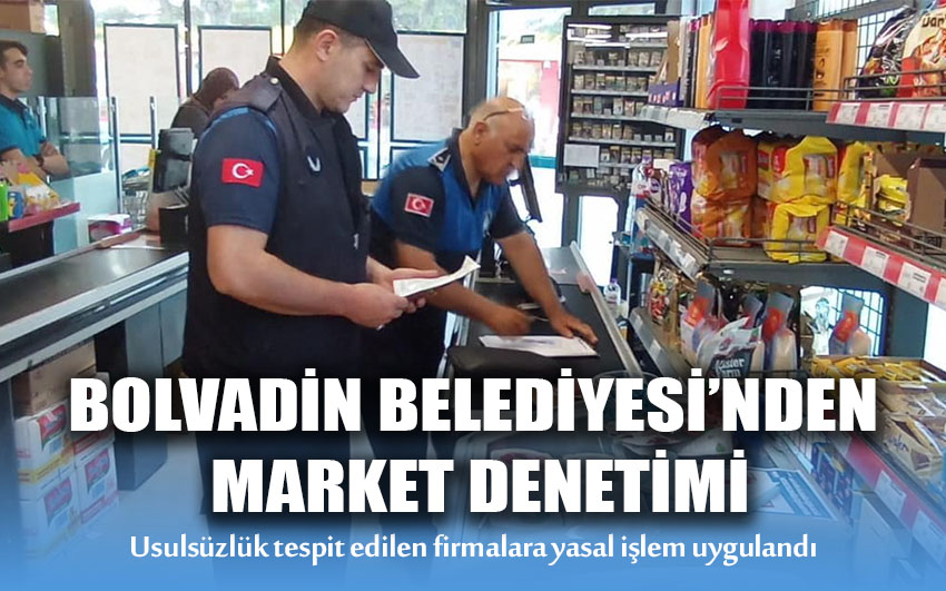 Bolvadin Belediyesi’nden market denetimi